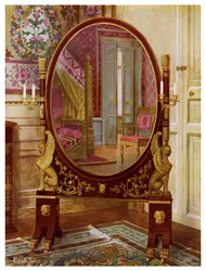 Oval Mirror and Bed of Napoleon I