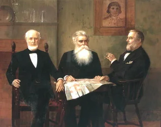 Charles Edwin Wilbour with Two Cousins