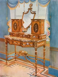Satinwood Dressing-Table with Medallions