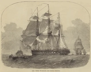 HMS Nankin, 50 Guns, Honourable Keith Stewart, Commander