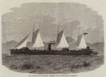 Iron Gun-Boat Built at Sydney, Australia, for the New Zealand Government