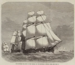Race between Four Ships of the Channel and Mediterranean Combined Fleet