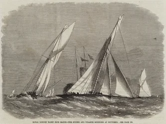 Royal London Yacht Club Match, the Sphinx and Volante Rounding at Southend