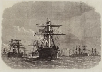 The War, French Ironclad Fleet off Heligoland