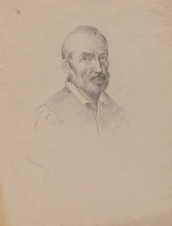 Portrait of a Man, sketch for Signing of the Compact in the Cabin of the Mayflower