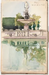 Boboli Garden, Florence, page from Järnefelt