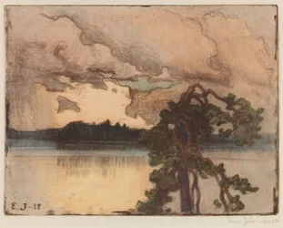 Lake Landscape at Sunset