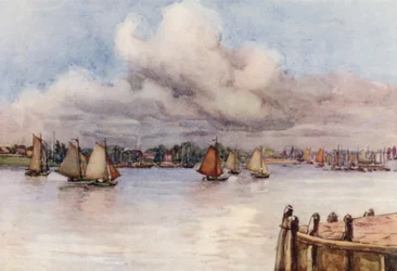 The Rhine: Boats on the Maas