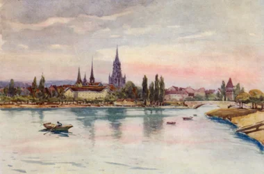 The Rhine: Konstanz, Constance, from the Lake