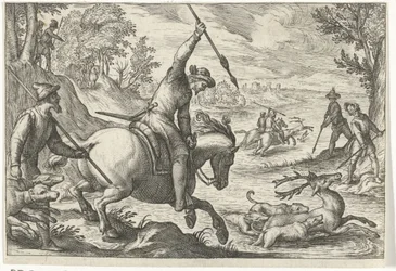 Landscape with Deer Hunt