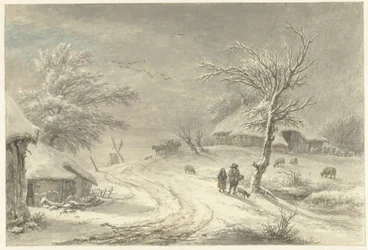 Winter Scene in Exloo, Drenthe