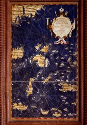 Map of the Molucca Islands made by Egnazio Danti (1536-1586), Italian mathematician, cosmographer and architect. Around 1567. Florence, Palazzo Vecchio, Sala del Mappamondo