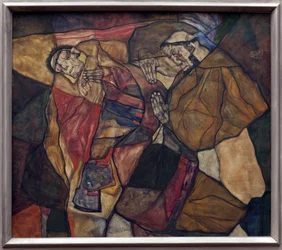 Agony. Painting by Egon Schiele, 1912
