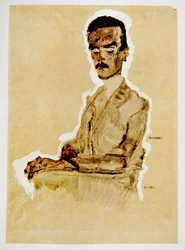 Portrait of Eduard Kosmack, Sitting
