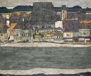 Houses on the River The Old Town, 1914