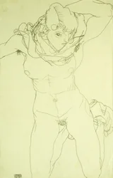 Kneeling Nude from the Front, 1914