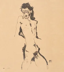 Male Nude Self-Portrait, 1912
