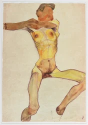 Male Nude, Yellow