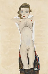 Nude Girl with Arms Outstretched, 1911
