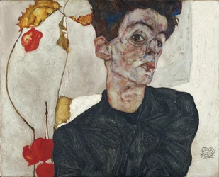Self-Portrait with Chinese Lanterns