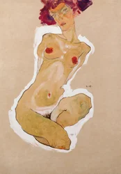 Squatting Female Nude, 1910