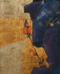 Stylized Flower Against Decorative Background