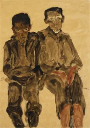 Two Seated Boys