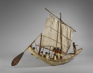 Model funerary boat, from Beni Hasan, probably Middle Kingdom, c.2060-1786