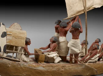 Model Funerary Boat (detail)