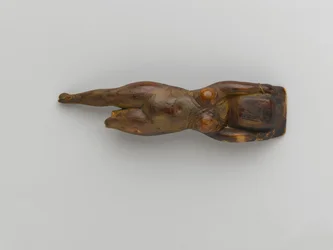 Toilet Dish Held by a Figure of a Woman Floating, from Saqqara