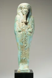 Ushabti Figure for Hor-Khebi, Late Dynastic Period, Late 25th-Early 26th Dynasty, c.700-600 BC