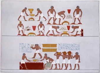 Workshop of the Rothennou Gold Founders - Facsimile of the Frescoes of the Karnak Temple, in 