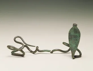 Wand in the form of a uraeus, from Tomb 5 of the Ramesseum, Thebes, Middle Kingdom, 1773-1650 BC