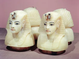 Canopic urns, from the tomb of Tutankhamun, New Kingdom