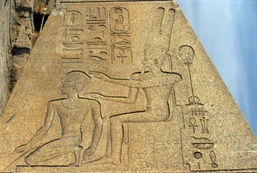 Detail (fallen obelisk of Queen Hatshepsut)