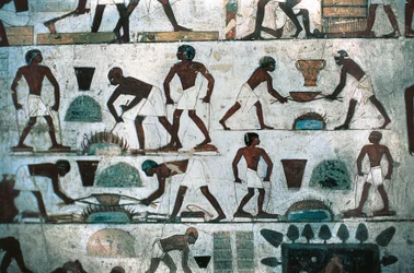 Foundry Operations, South Wall of the Tomb of Rekhmire, New Kingdom