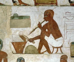 Goldsmiths Chiselling a Bowl