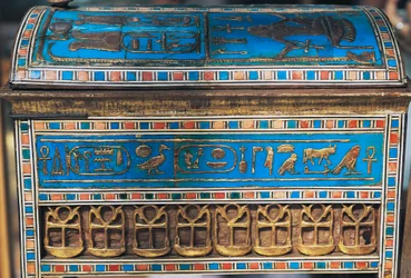 Jewelry of Amenhotep III and Teye, from Tomb of Yuia and Thuia, Valley of Kings, Egypt
