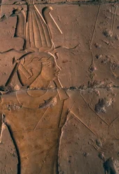 Painted relief, Mortuary Temple of Hatshepsut, Deir el-Bahri, Theban necropolis