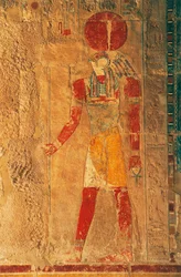 Relief with Ra Horakhty, Mortuary Temple of Hatshepsut, Deir el-Bahari, Theban Necropolis