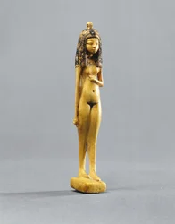Statuette of a nude girl, New Kingdom, c. 1390-1353 BC