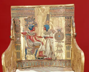 Throne, from the Tomb of Tutankhamun