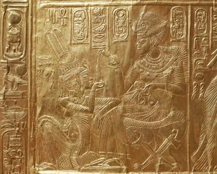 Tutankhamun and his wife (detail)