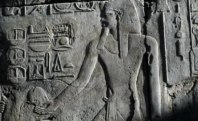 Bas-Relief, Temple of Luxor, Luxor, Thebes