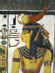 Egypt, Thebes, Luxor, Valley of the Queens, Tomb of Nefertari, Vestibule, Mural paintings, Goddess Selket