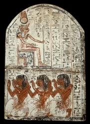 Egyptian Stele by Sculptor Ken, Craftsman in Deir el Medineh