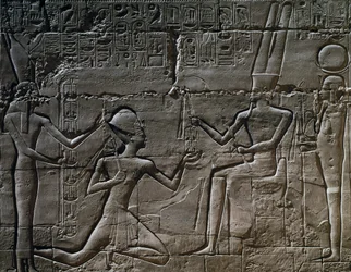 Ramesses II in Front of Amun-Ra, Relief, Great Hypostyle Hall, Temple of Amun, Karnak Temple Complex