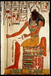 The god, Khepri, from the Tomb of Nefertari