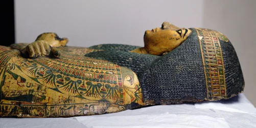 Detail of the Outer Coffin Lid of the Mummy of Nesyamun