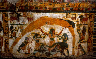 Sarcophagus of Painted Wood by Boutehamon